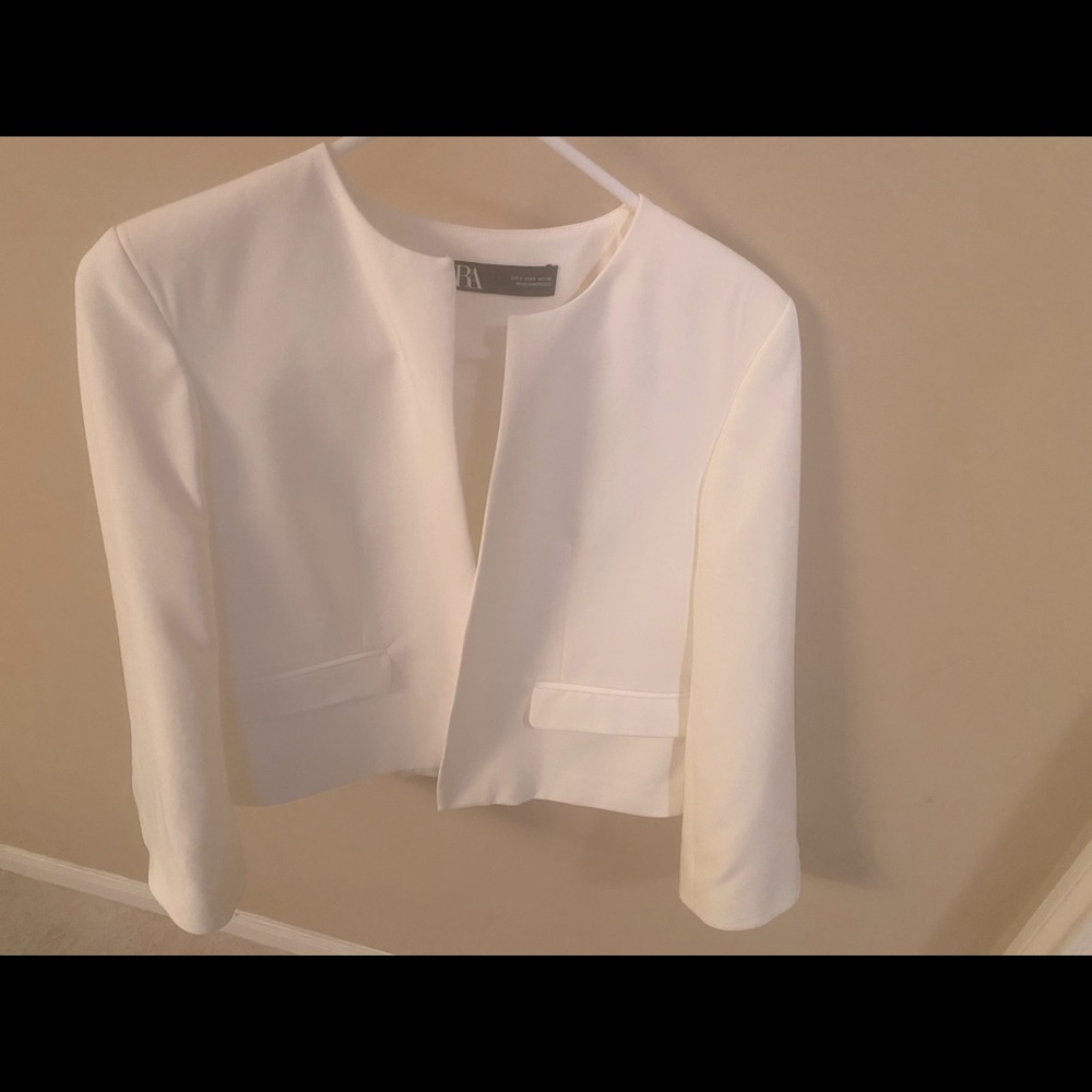 Zara White Blazer, Size Small